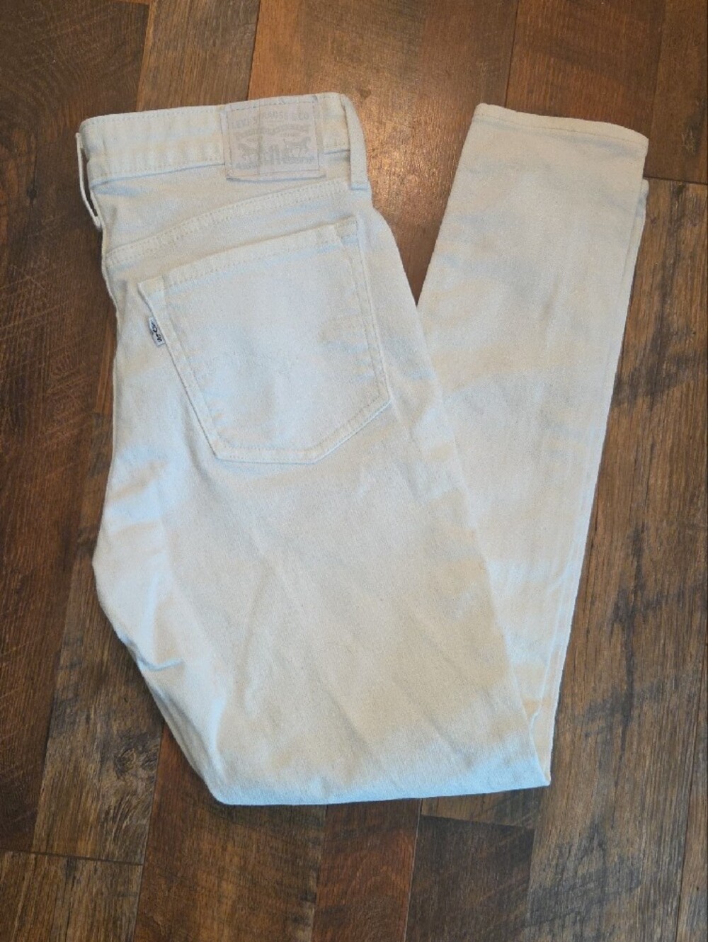 Levi's White 711 Skinny Jeans